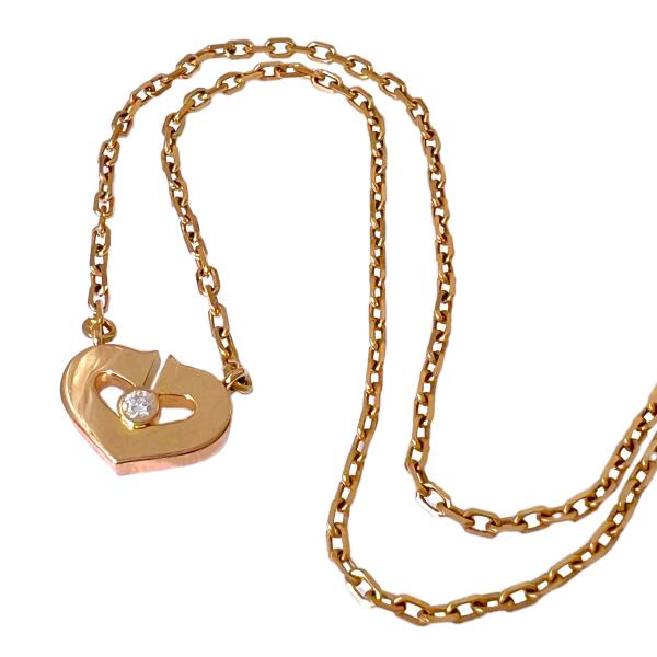 Cartier CARTIER カルティエ ネックレス Cハート 1P ダイヤ 750 Cartier CARTIER カルティエ ネックレス Cハート 1P ダイヤ 750