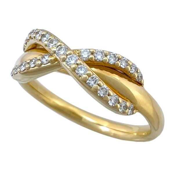W　Tiffany K18 リング TIFFANY INFINITY TIFFANY＆Co. ティファニー リング インフィニティ