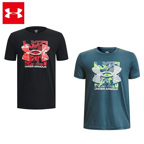 セール価格 アンダーアーマー 23SS ショートスリーブTシャツ ボックスロゴカモ (1377317) ジュニア キッズ ウエア カラー ランニング スポーツ