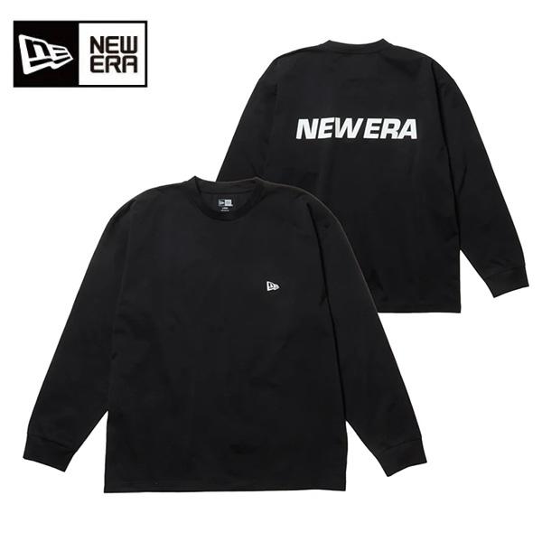 ニューエラ 長袖 ユーティリティー オーバーサイズド Tシャツ Wordmark Logo ユニセックス 26SS ブラック 14774269 ロンT
