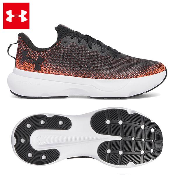 アンダーアーマー UAインフィニット ランニングシューズ メンズ 25SS ブラック×レッド×ブラック(3027523)