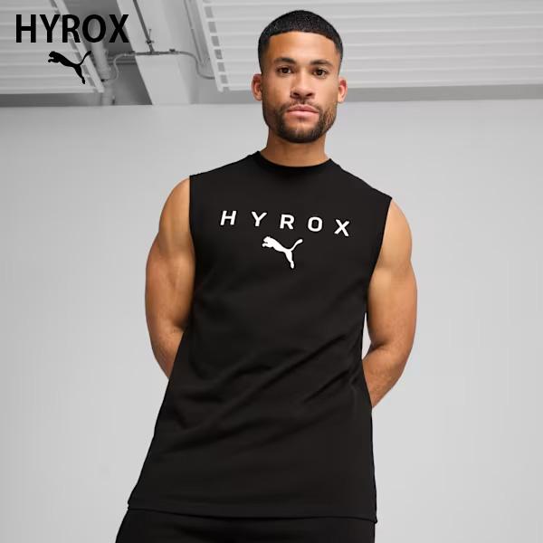PUMA x HYROX トレーニングウエア カットオフタンク メンズ 26FW ブラック 527176_01 タンクトップ プーマ ハイロックス