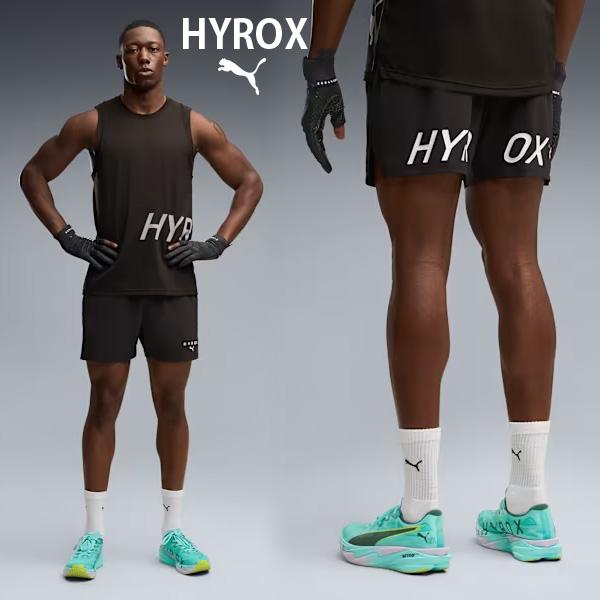 PUMA x HYROX トレーニングパンツ PWRMODE 5インチ ショーツ メンズ 26FW ブラック 529238_01 プーマ ハイロックス
