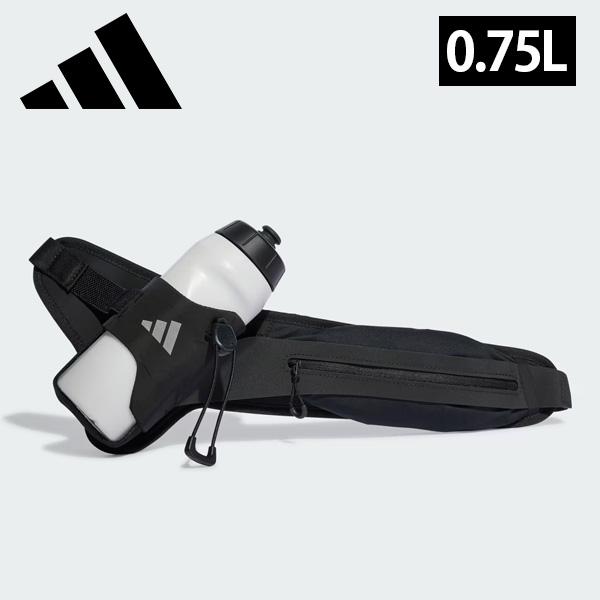 アディダス adidas ランニング ボトルバッグ 0.75L ユニセックス 26FW ブラック IT2060 ウエストポーチ ベルト 黒