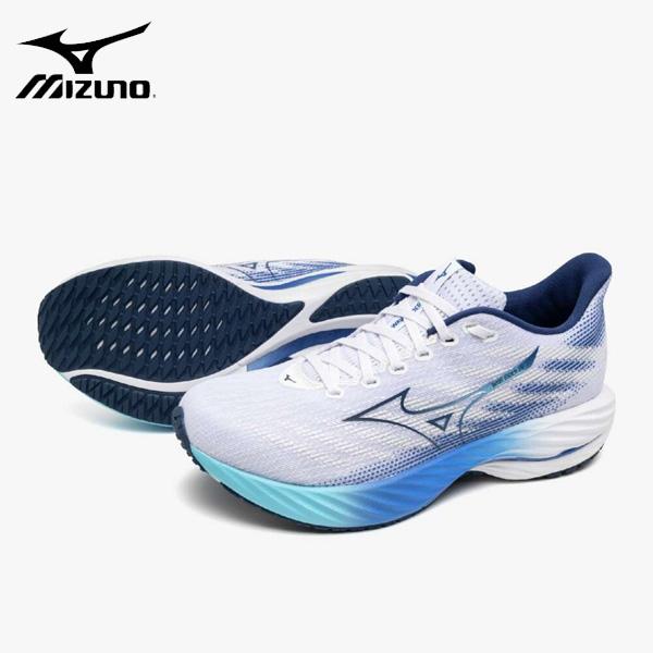 Nike Racing ランニングシューズ ホワイト/ネイビー MIZUNO（ミズノ） 24FW ウエーブライダー28 ホワイト×ネイビー