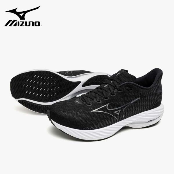 MIZUNO（ミズノ） 24FW ウエーブライダー28 ブラック×シルバー