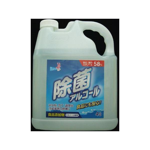 友和 食品添加物 除菌アルコール 4L :4516825003431:アヤハディオネットショッピング 通販 ティポス 除菌アルコールスプレー 4L