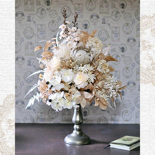 新作！アーティフィシャルフラワーアレンジメント「Classe」 造花 豪華