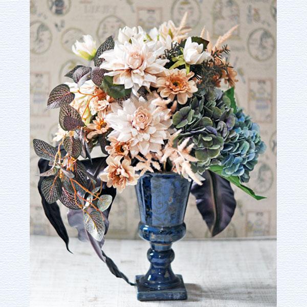 新作！アーティフィシャルフラワーアレンジメント「Lune」ダリア