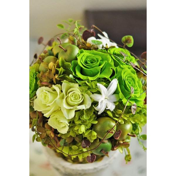 グリーンアレンジメント 夏のギフトにも 青りんごとローズのトピアリー Pomme Vert プリザーブドフラワーアレンジメント Buyee Buyee 日本の通販商品 オークションの代理入札 代理購入