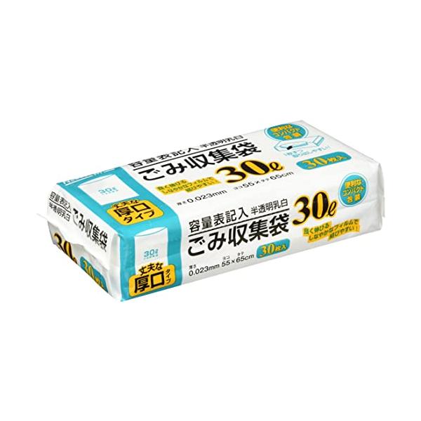 他サイト： 日本技研工業 NM-Y33 容量表記乳白ごみ袋30L30Pの商品画像