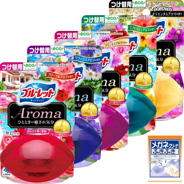 ※多くのお客様に可能な限り最短で配送するためにも、置き配での配送にご理解・ご了承願います。【商品名】　【5種の香り アソートパック まとめ買い】液体ブルーレットおくだけ アロマ 詰め替え用 5種類 70ml (フローラルアロマ リラックスア...