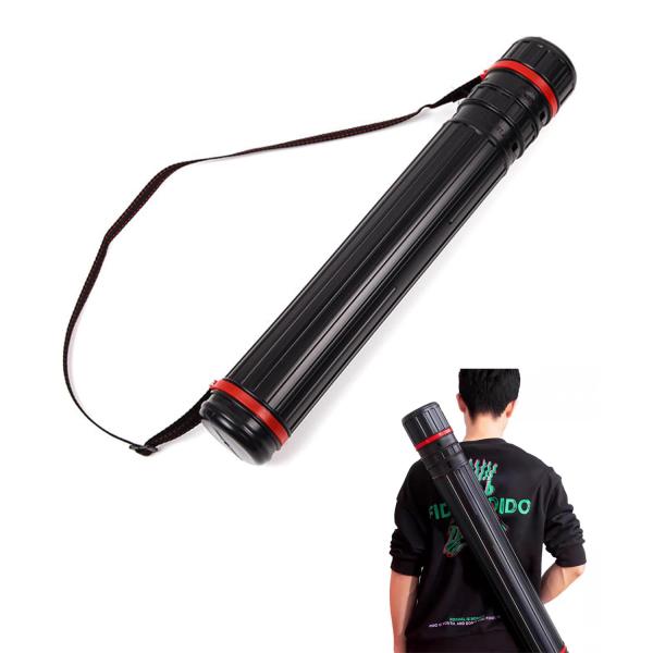 ※多くのお客様に可能な限り最短で配送するためにも、置き配での配送にご理解・ご了承願います。【商品名】　TerraShine ポスターケース 図面ケース 円筒 サイズ調節可能 45?70cm 作品収納ケース 防水 防塵 ポスター 製図 図面 ...