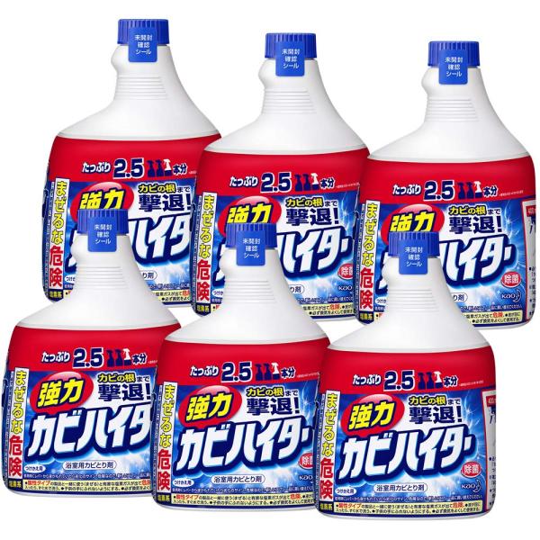 他サイト： ワイドハイター ケース販売 強力カビハイター カビ取り剤 ハンディスプレー つけかえ 大容量 1000ml×6個の商品画像