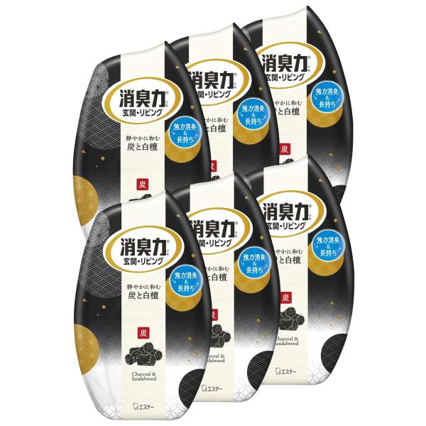 他サイト： 消臭力 まとめ買い 玄関 リビング 部屋用 置き型 炭と白檀 400mL×6個 お部屋の消臭力 部屋 寝室 消臭剤 消臭 芳香剤の商品画像