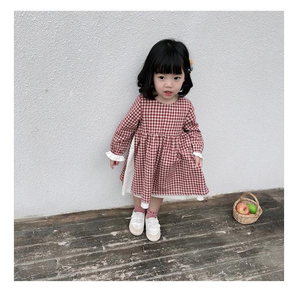 子供服 長袖 ワンピース 秋冬 女の子 ベビー服 チェック柄 ワンピースドレス 韓国子供服 キッズ こども ワンピース Buyee Buyee 日本の通販商品 オークションの代理入札 代理購入