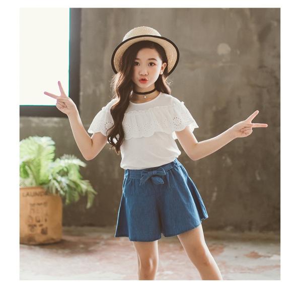 韓国こども服 セットアップ 子供服 上下 2点セット半袖tシャツ トップス パンツ カジュアルパンツ サルエル 女の子 可愛いスタイル シンプル Tシャツ パンツ Buyee Buyee บร การต วกลางจากญ ป น ซ อจากประเทศญ ป น