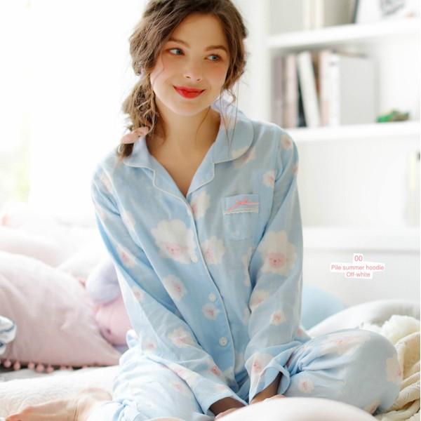 マタニティ パジャマ 夏 前開き パジャマ 妊婦 長袖 出産入院 パジャマ 授乳服 出産準備 ルームウェア 部屋着 2点セット 春秋 Y42 アユストア 通販 Yahoo ショッピング
