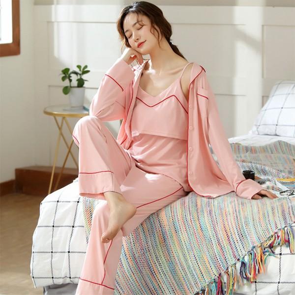 マタニティ パジャマ ワンピース 長袖 綿 授乳服 ルームウェア マタニティー ベビー 授乳口付き ママ 出産準備 マタニティ 出産祝い ルームウェア3点セット Y アユストア 通販 Yahoo ショッピング