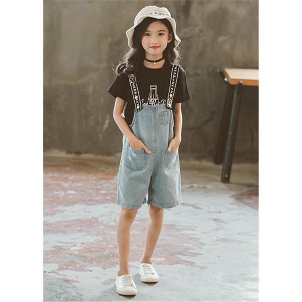 子供服 セットアップ 女の子 韓国子供服 キッズ ジュニア 春秋 上下セット 2点セット 半袖 Tシャツ パンツ おしゃれ 最適な価格