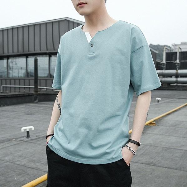 Tシャツ メンズ おしやれ 半袖 スポーツ 無地 大きいサイズ 夏 トップス 吸汗 丸首 Vネック ロンtシャツ 綿 シンプル カジュアルシャツ カットソー インナー Y アユストア 通販 Yahoo ショッピング