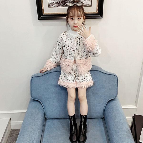 子供服 セットアップ キッズ 女の子 長袖 秋冬 上下セット 韓国子供服 ジュニア アウター ショートパンツ カジュアル 可愛い フォーマル おしゃれ 通学着 新品 Y アユストア 通販 Yahoo ショッピング
