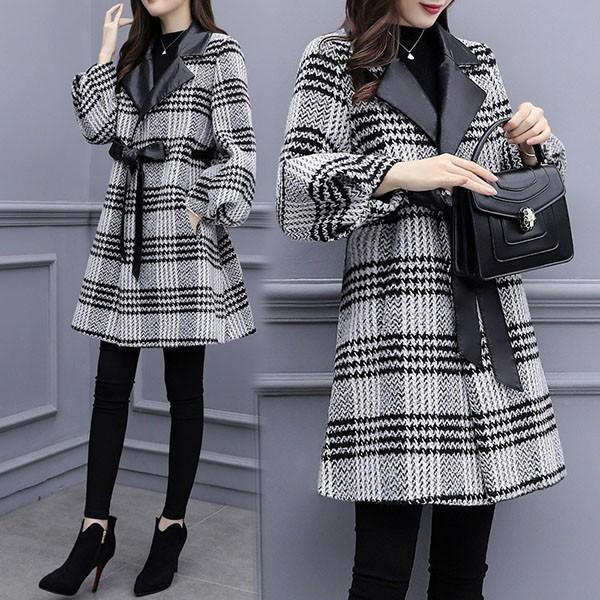 コート レディース 40代 50代 冬 モッズコート ロングコート アウター トレンチコート チェスターコート テーラードコート チェック 韓国風 大きいサイズ 着痩せ Y451854 アユストア 通販 Yahoo ショッピング