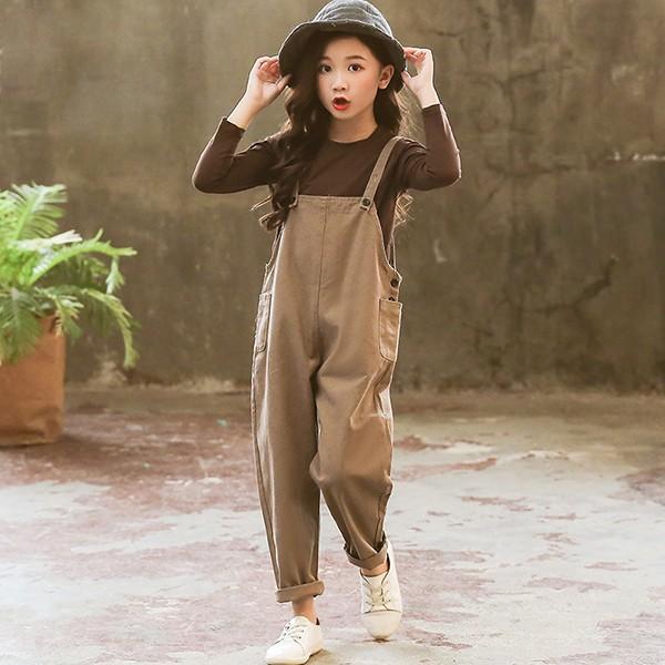 子供服 セットアップ キッズ 女の子 春秋 長袖 2点セット 上下セット Tシャツ ロングパンツ サロペット ジュニア おしゃれ カジュアル 可愛い 新品 150cm 160cm Y アユストア 通販 Yahoo ショッピング