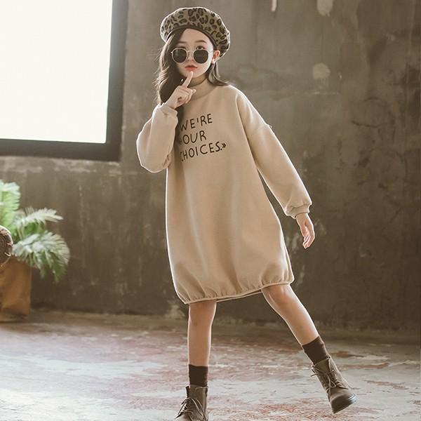 子供服 ワンピース 長袖 秋冬 女の子 キッズワンピース ロングtシャツ タートルネック 子供ドレス ジュニア ベビー服 女児 おしゃれ 可愛い 新品 150cm 160cm Y4527 アユストア 通販 Yahoo ショッピング