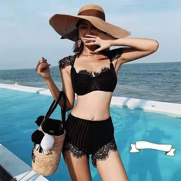 水着 レディース ビキニ 体型カバー 2点セット セバレート タンキニ レース ショートパンツ ママ水着 女性 ビーチ 大きいサイズ 着痩せ セクシー 温泉 海水浴 Y アユストア 通販 Yahoo ショッピング