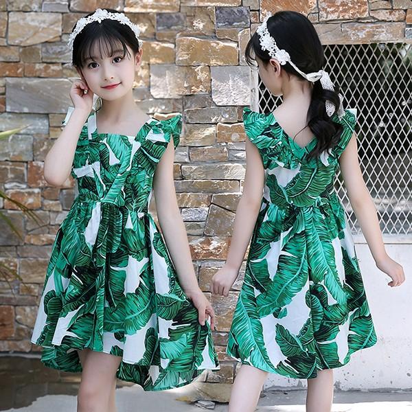 子供服 ワンピース ノースリーブ 春夏 女の子 キッズワンピース 薄手 花柄ワンピース 綿 チュニック 子供ドレス ジュニア おしゃれ 可愛い 涼しい 新品 150 160 Y アユストア 通販 Yahoo ショッピング