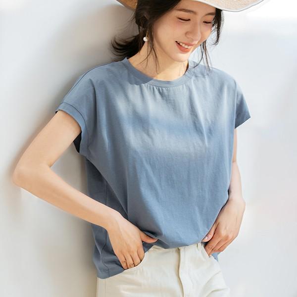 Tシャツ レディース 半袖 韓国風 夏新作 おしゃれ トップス 半袖tシャツ 丸首 きれいめ 薄手 無地 ゆったり カジュアル 大きいサイズ 大人 涼しい 通勤 着痩せ Y アユストア 通販 Yahoo ショッピング