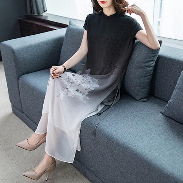 ワンピース レディース 40代 30代 半袖 春夏 きれいめ 花柄ワンピース ロング チュニック 大きいサイズ パーティードレス おしゃれ 韓国風 上品 着痩せ 新品 Y アユストア 通販 Yahoo ショッピング