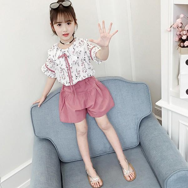 子供服 セットアップ キッズ 女の子 半袖 春夏 2点セット 上下セット Tシャツ 花柄 ショートパンツ ジャージ キッズ おしゃれ 可愛い カジュアル 新品 150 160 Y アユストア 通販 Yahoo ショッピング