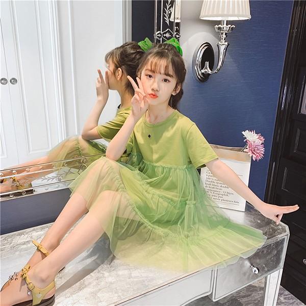 子供服 ワンピース 春夏 女の子 キッズワンピース 半袖 膝丈ワンピース チュール チュニック 子供ドレス ジュニア 薄手 おしゃれ カジュアル 可愛い 新品 150cm Y アユストア 通販 Yahoo ショッピング
