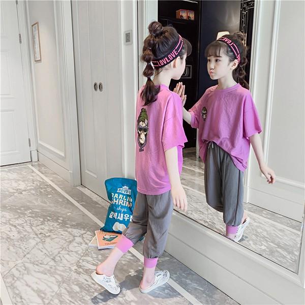 新品 セットアップ 女の子150 ストライプ ピンク お洒落 ガウチョ c