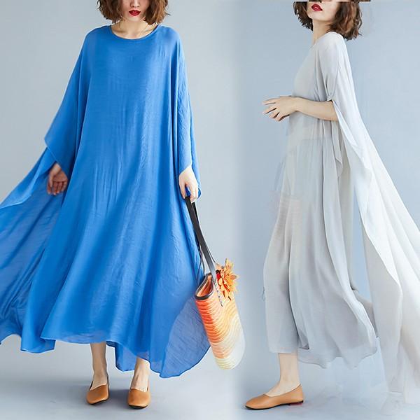 ワンピース レディース 40代 30代 半袖 春夏 きれいめ マキシワンピース ロング丈 綿麻 チュニック 大きいサイズ 体型カバー おしゃれ 韓国風 着痩せ 大人 新品 Y アユストア 通販 Yahoo ショッピング