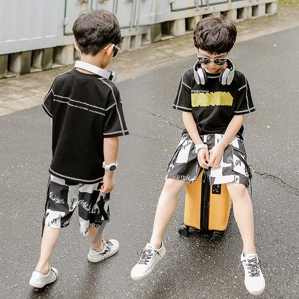 子供服 セットアップ キッズ 男の子 夏 2点セット 上下セット Tシャツ 半袖 ハーフパンツ 短パン ジャージ キッズ 運動着 おしゃれ 可愛い カジュアル 新品 150 Y4537 アユストア 通販 Yahoo ショッピング