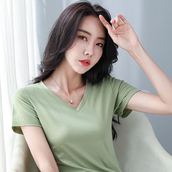 Tシャツ レディース 半袖 韓国風 夏新作 ロング おしゃれ トップス ロングt 半袖tシャツ Vネック 40代 きれいめ カジュアル 体型カバー 大きいサイズ 着痩せ Y アユストア 通販 Yahoo ショッピング