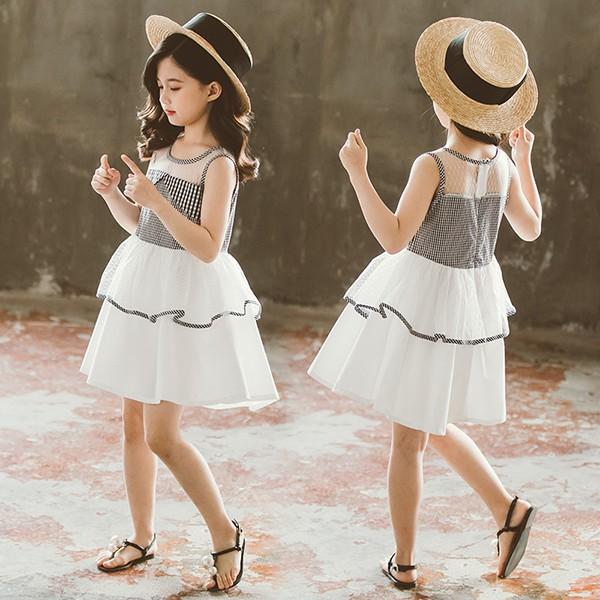 ワンピース キッズ 子供服 女の子 春夏 キッズワンピース ノースリーブ フリル チュール チュニック 子供ドレス お姫様 おしゃれ カジュアル 可愛い 新品 150cm Y アユストア 通販 Yahoo ショッピング