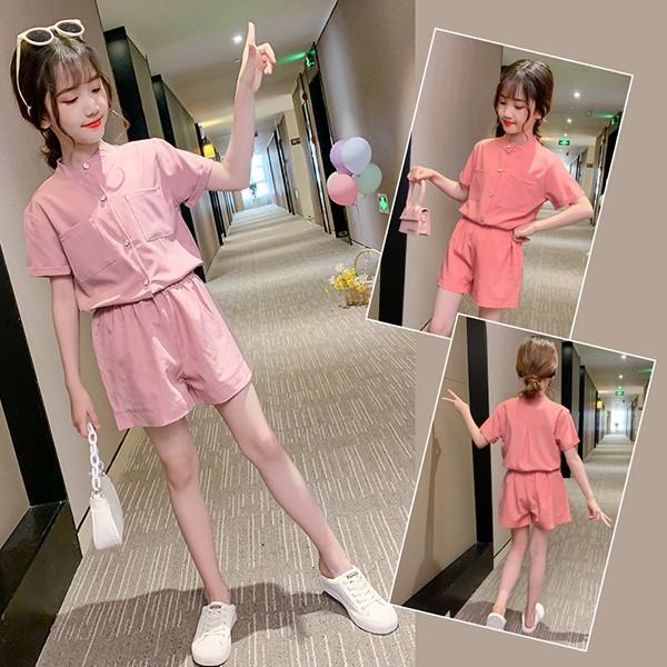 子供服 セットアップ キッズ 女の子 夏 2点セット 上下セット シャツ 半袖 ハーフパンツ スポーツウェア ジャージ ジュニア おしゃれ 可愛い カジュアル 新品 Y アユストア 通販 Yahoo ショッピング