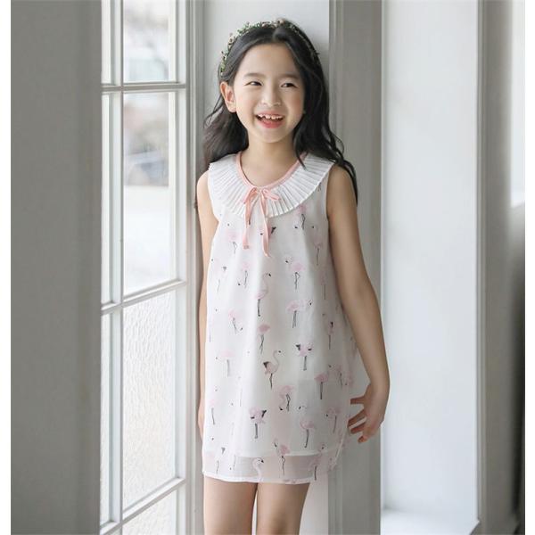 ワンピース キッズ 子供服 女の子 夏 キッズワンピース ノースリーブ チュール フリル チュニック 子供ドレス お姫様 おしゃれ カジュアル