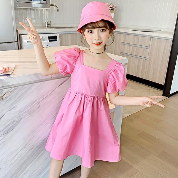 ワンピース キッズ 子供服 女の子 夏 キッズワンピース 半袖ワンピース 無地 チュニック 子供ドレス お姫様 おしゃれ カジュアル 可愛い 小学生 新品 150cm 160 Y アユストア 通販 Yahoo ショッピング