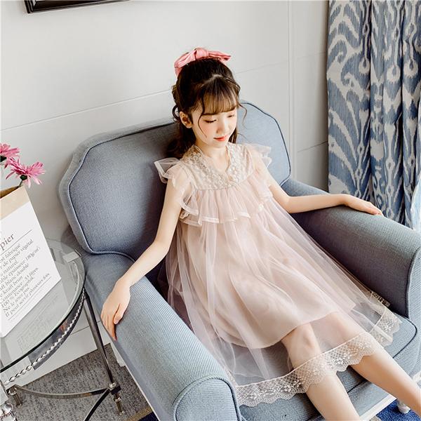 ワンピース キッズ 子供服 女の子 夏 キッズワンピース レースワンピース フリル 子供ドレス ジュニア 子ども お姫様 結婚式 おしゃれ 可愛い カジュアル 新品 Y アユストア 通販 Yahoo ショッピング