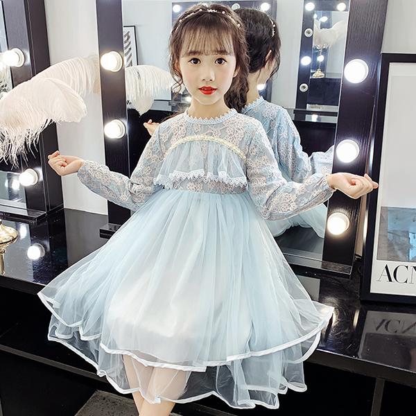 ワンピース キッズ 長袖ワンピース 子供服 女の子 春 秋 チュール 子供ドレス ジュニア チュニック フレア おしゃれ 可愛い カジュアル 新品 110 1 130 140 Y アユストア 通販 Yahoo ショッピング