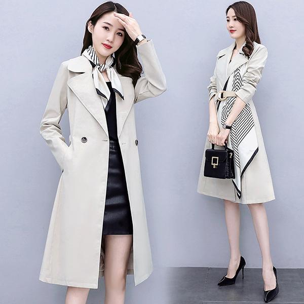 トレンチコート レディース 40代 代 春秋 コート アウター ロングコート チェスターコート スプリングコート チュニック きれいめ 韓国風 大きいサイズ 着痩せ Y アユストア 通販 Yahoo ショッピング