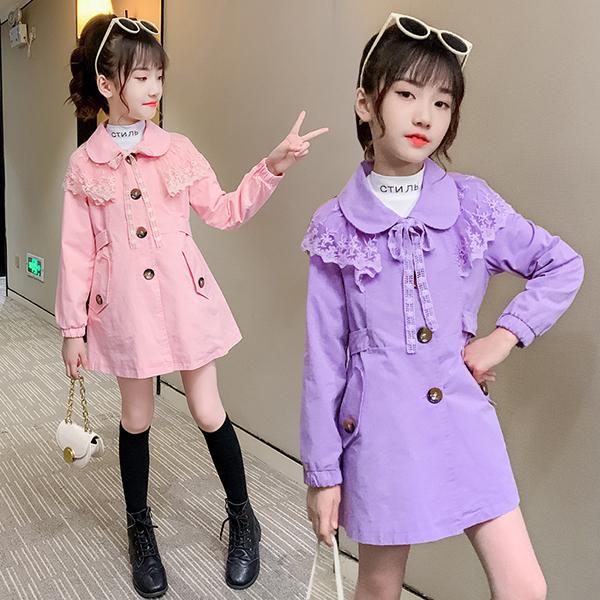 トレンチコート キッズ 子供服 女の子 春 秋 コート アウター ロングコート 子供コート キッズコート スプリングコート ジャケット 防風 おしゃれ 可愛い 新品 Y アユストア 通販 Yahoo ショッピング