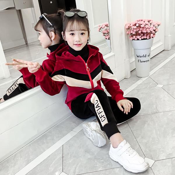 子供服 セットアップ キッズ 女の子 長袖 秋 冬 アウター パーカー ロングパンツ 長ズボン ジャージ 運動着 韓国子供服 ジュニア おしゃれ 可愛い カジュアル Y アユストア 通販 Yahoo ショッピング