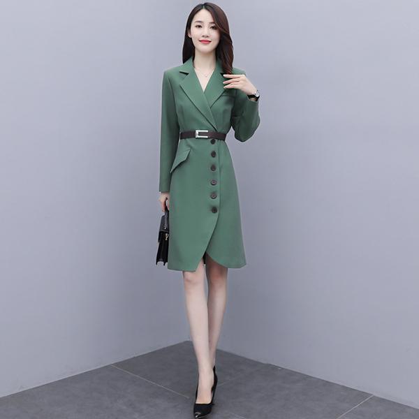 ワンピース レディース 秋 冬 40代 きれいめ 長袖ワンピース Vネック ロング丈 Aライン 上品 大きいサイズ パーティードレス おしゃれ 韓国風 着痩せ Ol 新品 Y アユストア 通販 Yahoo ショッピング