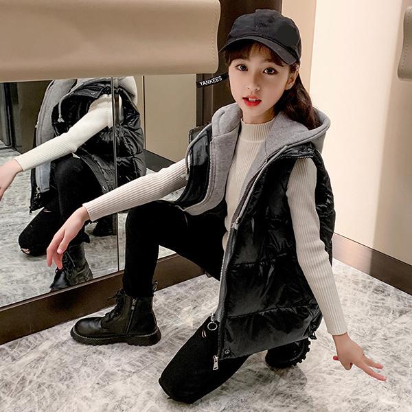 ベスト キッズ 子供服 女の子 冬服 アウター 綿入りコート 綿入れの服 中綿コート 中綿ジャケット パーカー フード付き 暖かい おしゃれ 可愛い 防寒 新品 150 Y アユストア 通販 Yahoo ショッピング